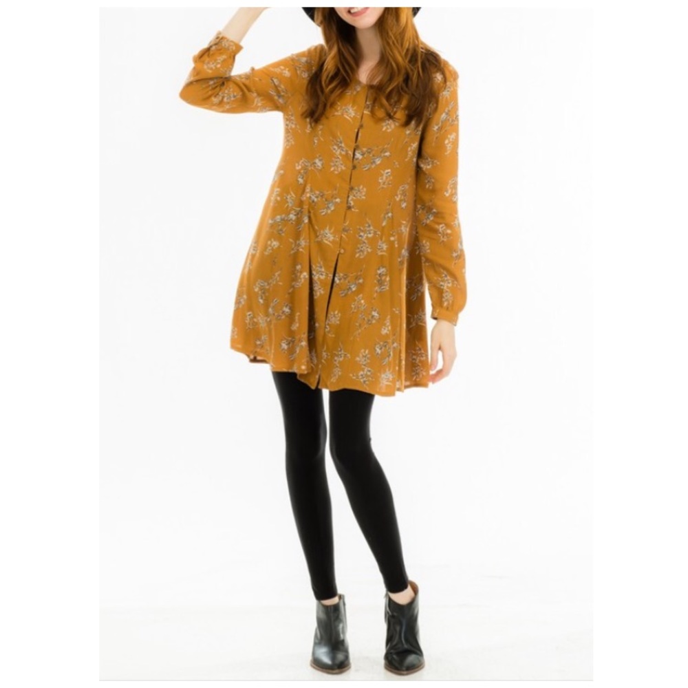 20% off SALE! ! floral button-down dress or tunic